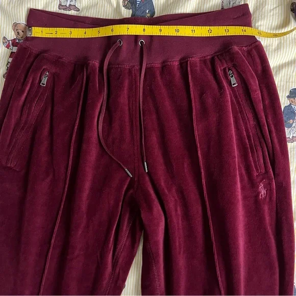 NWT Women's Polo Ralph Lauren Track pants / Burgundy / Size S - Picture 9 of 13